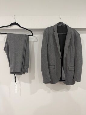 Kenneth Cole Gray Two-Piece Sport Coat and Pants